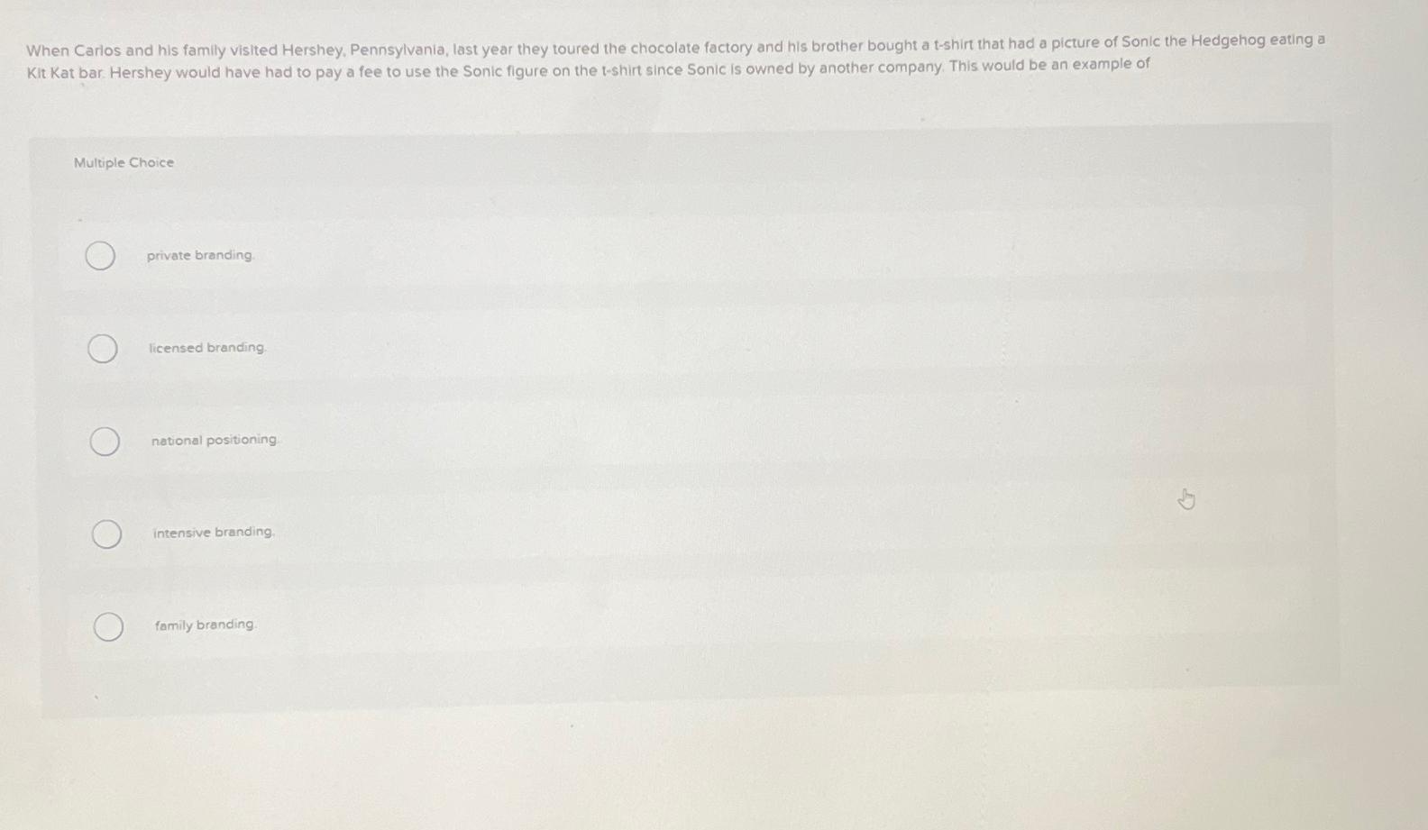  Kit Kat bar. Hershey would have had to pay a fee