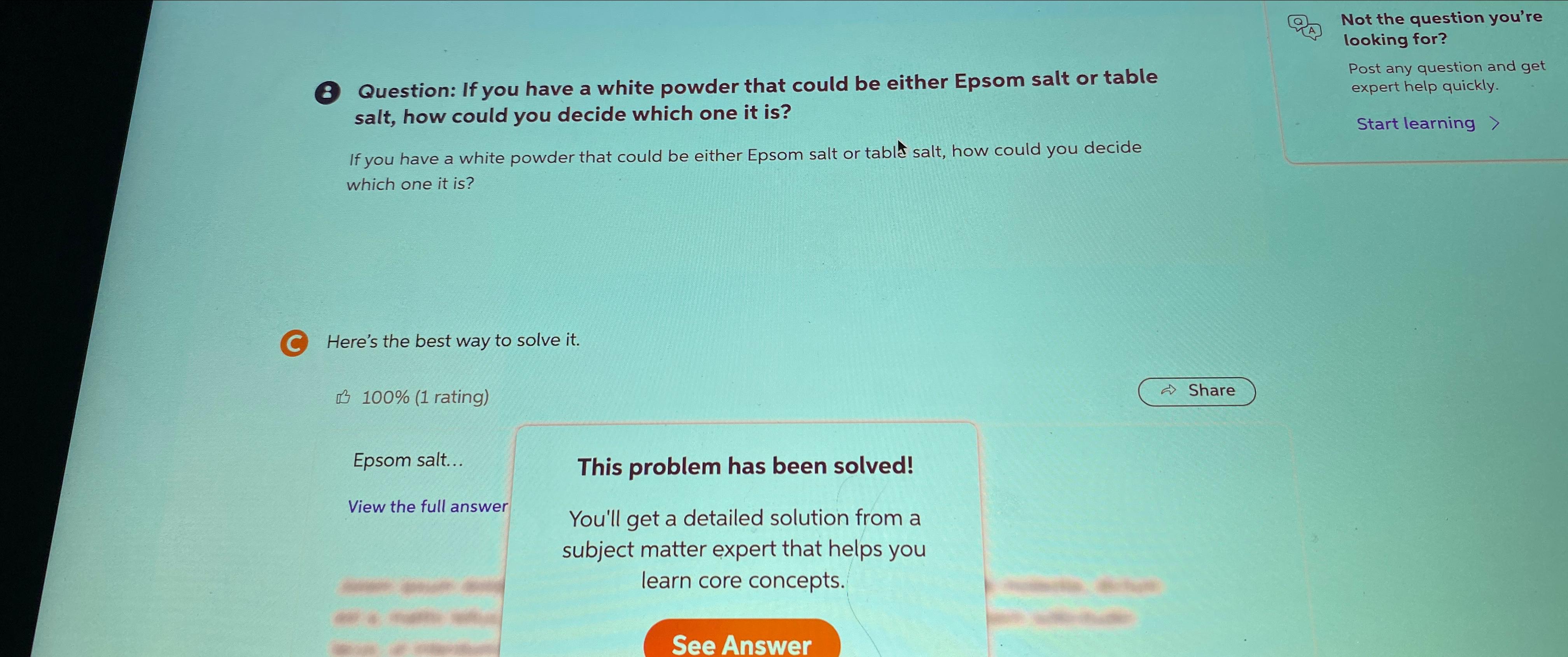  Not the question you're looking for? Post any question and get