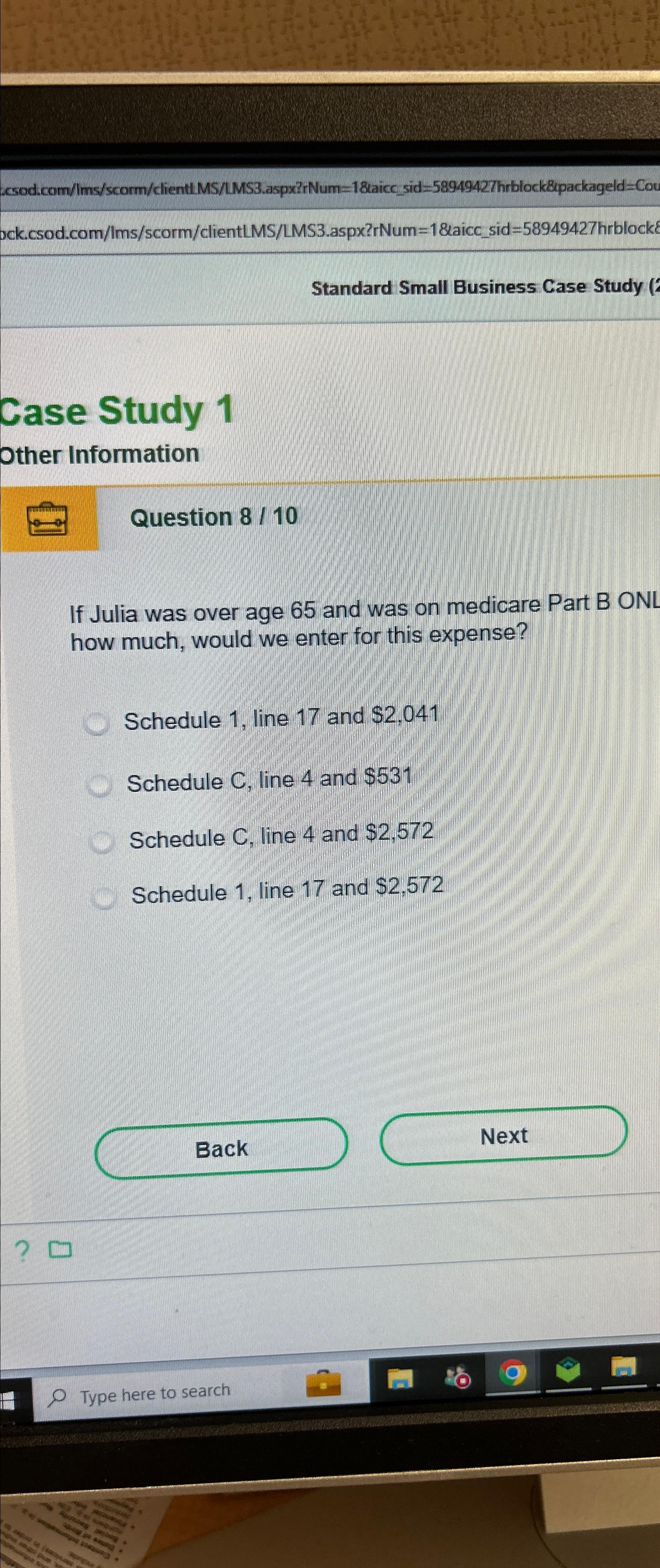  Standard Small Business Case Study Case Study 1 Other Information Question