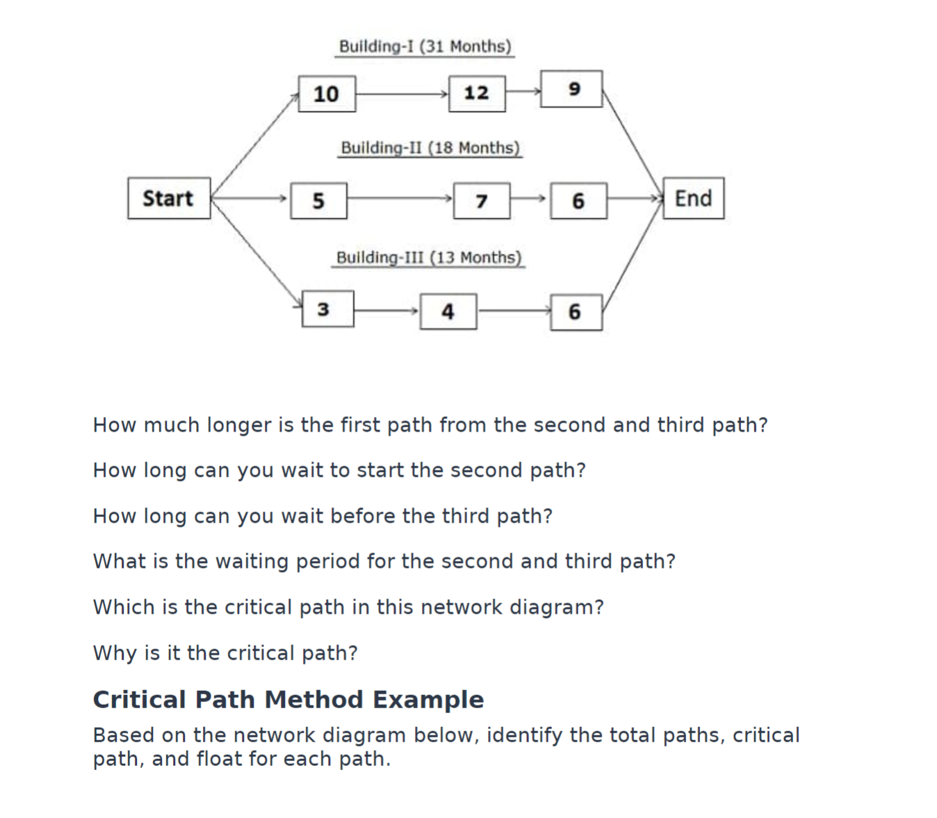 How much longer is the first path from the second and