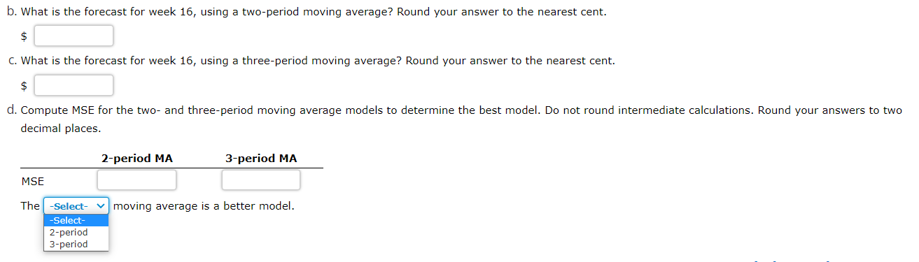 the time series. The correct graph is B. C. D. b. What
