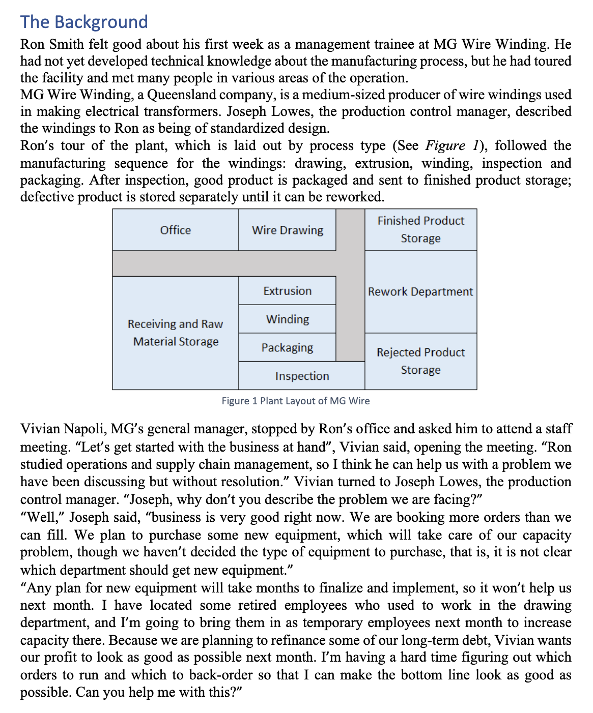 to answer the question about new equipment, and discuss what additional data