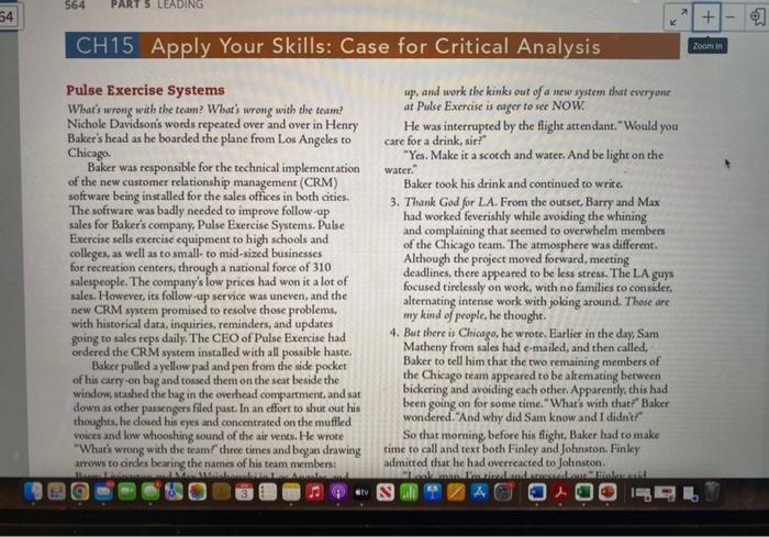 64 564 PART 5 LEADING + K CH15 Apply Your Skills: Case