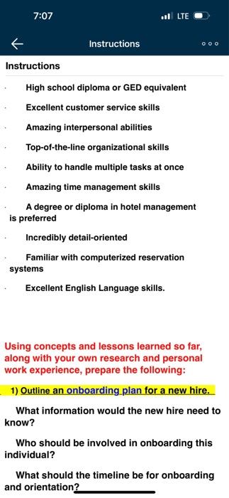 different from the others). Suppose your team consulted with the Human Resource