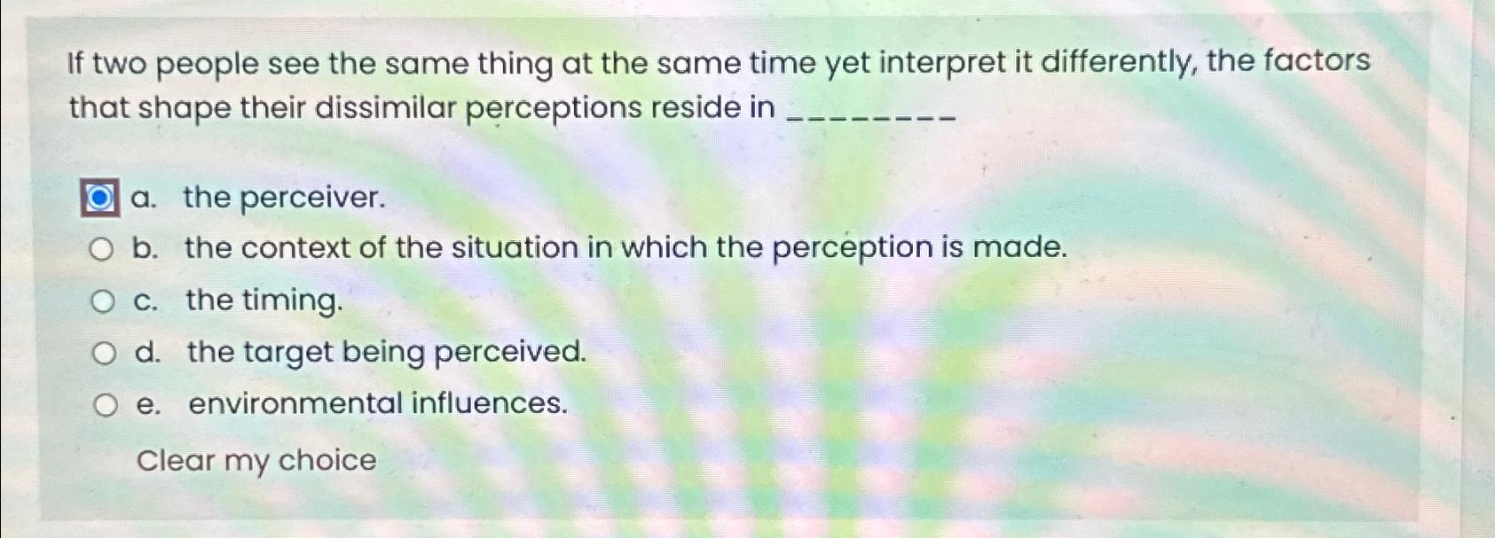  If two people see the same thing at the same time
