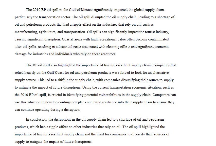 Good start. How would you define your reasoning on this disaster to