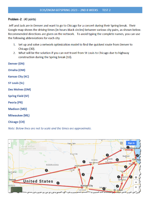  Problem -2: (40 points) Jeff and lack are in Denver and