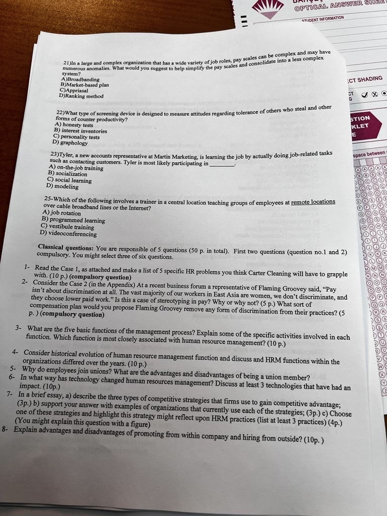  In a large and complex organization that has a wide variety