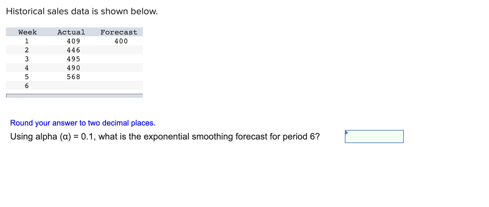in the last four evenings. The table below shows the number of