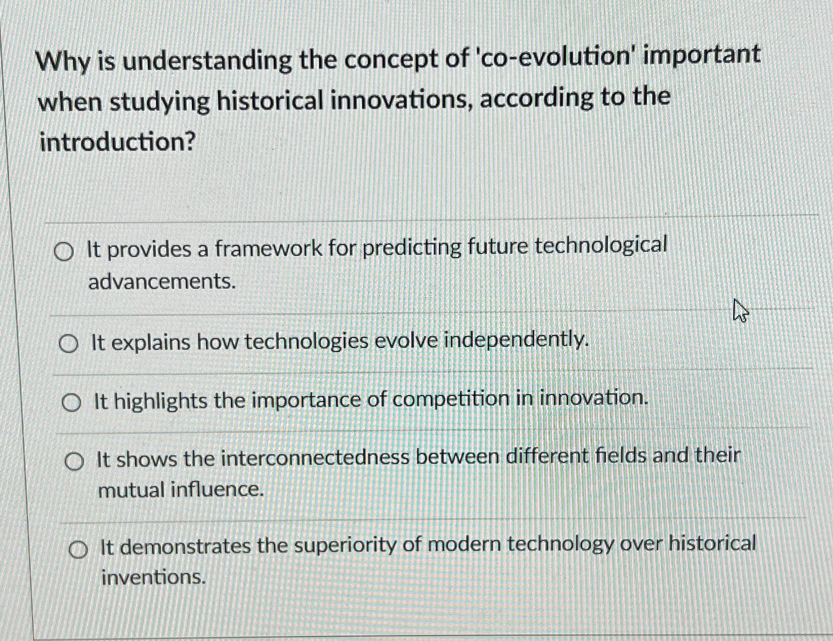  Why is understanding the concept of 'co-evolution' important when studying historical