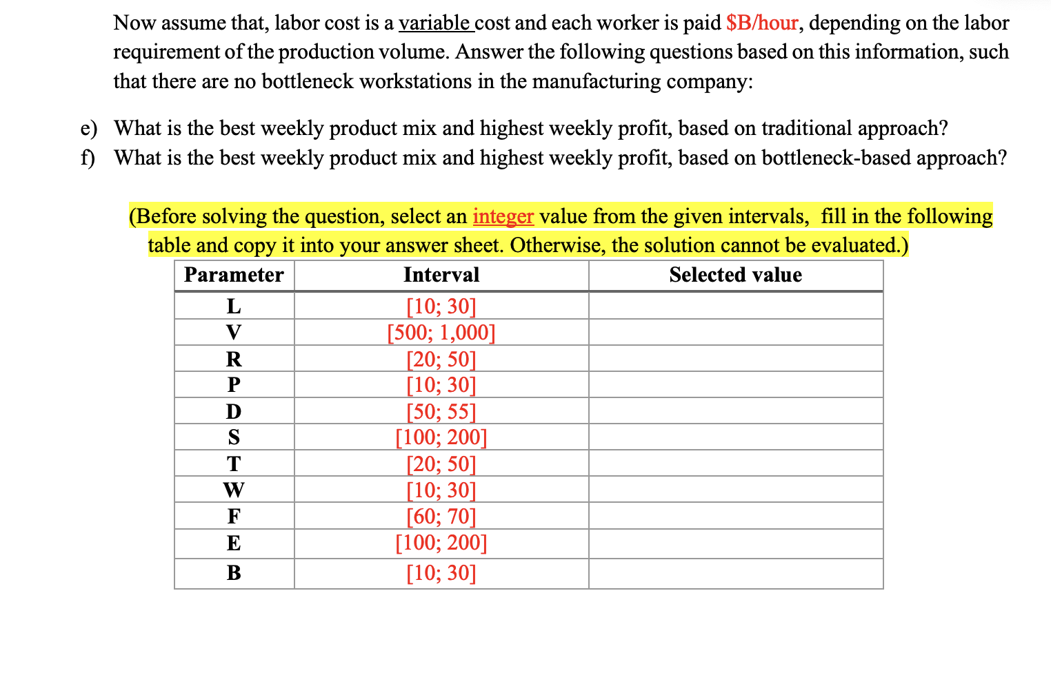 setup times are negligible. ZMD can make and sell up to the