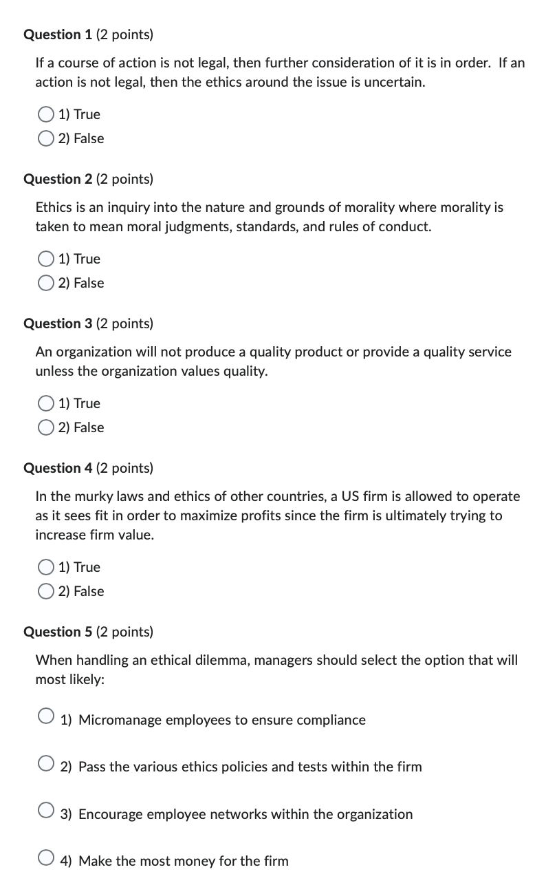 I need the CORRECT answer to the following! If a course of