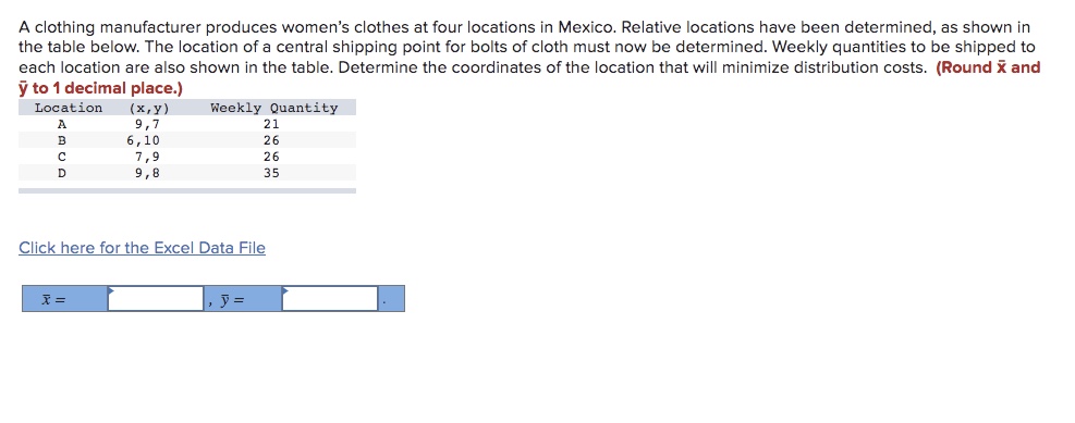 pls answer correctly , previous answer was wrong. A clothing manufacturer produces