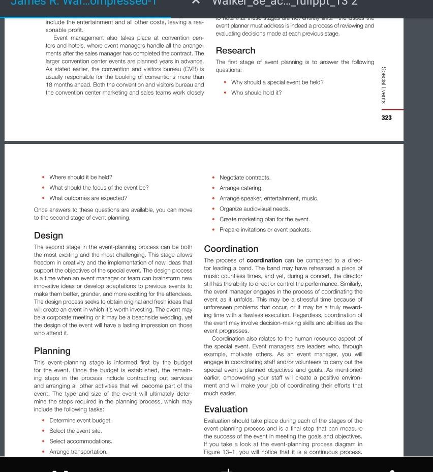 charity at your campus. Create the plan using the five elements of