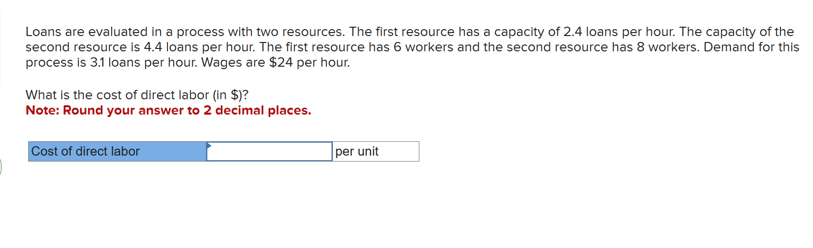 resource has a capacity of 1 callers per minute. The capacity of