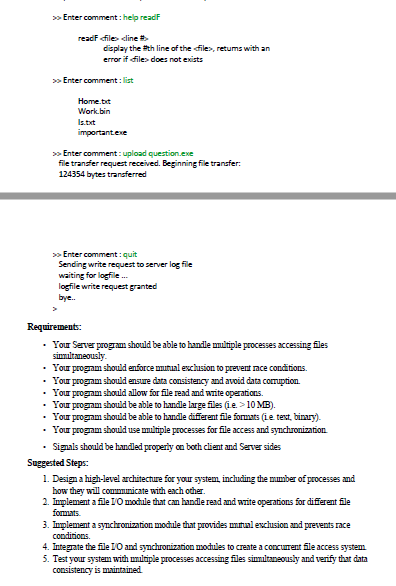 and client. It would be great if you could share the sample