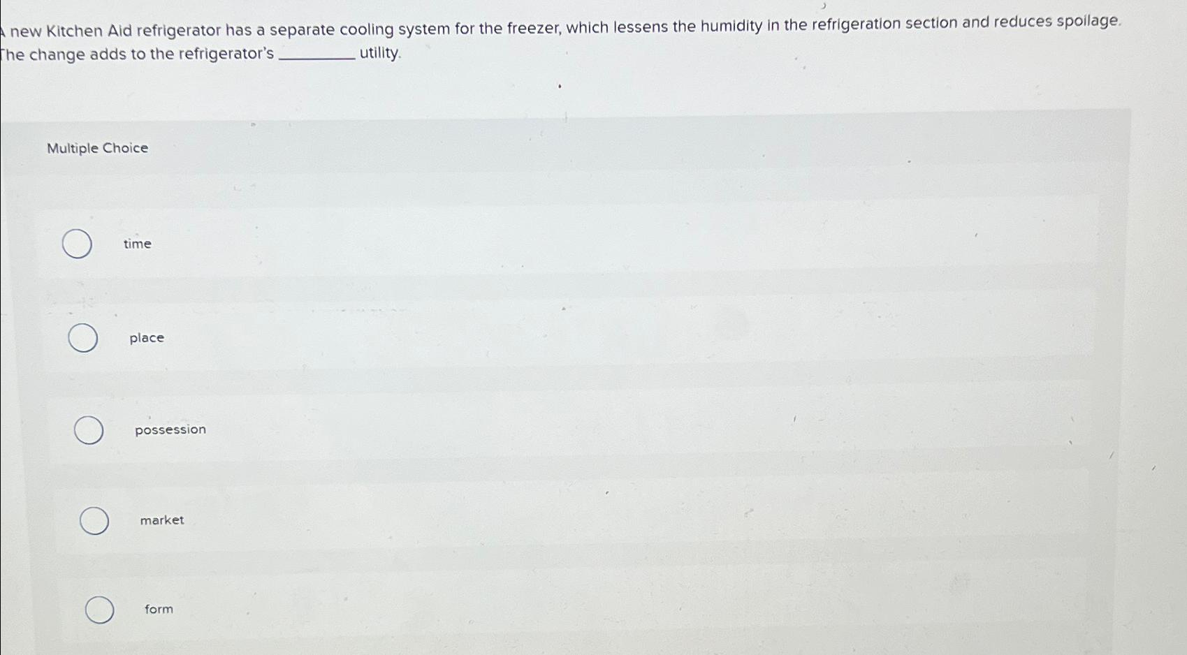  new Kitchen Aid refrigerator has a separate cooling system for the