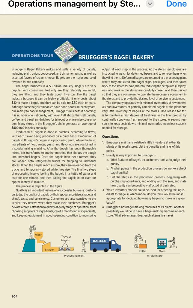  Questions 2a, 2b, and 2c Operations management by Ste... OPERATIONS TOUR
