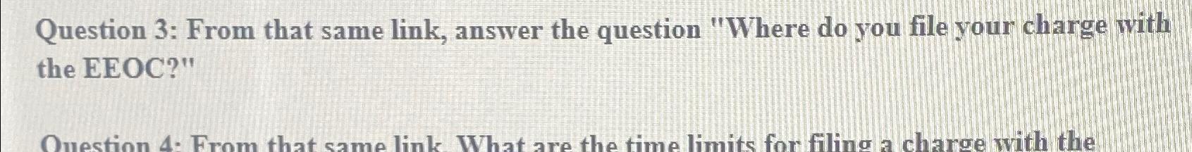  Question 3: From that same link, answer the question "Where do