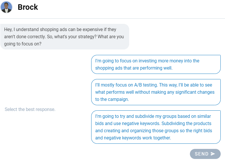 shopping ads, but I'm not super familiar with them. What key components