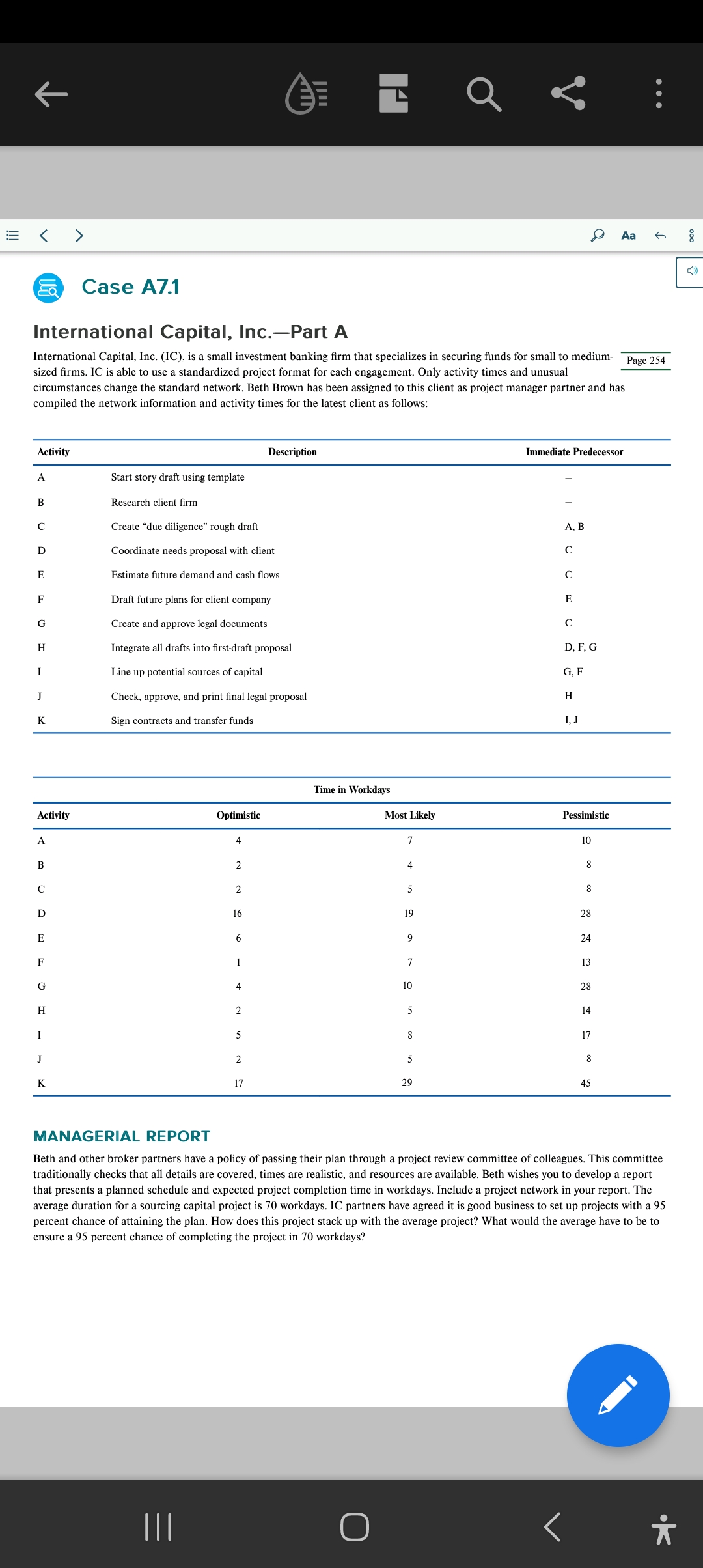 provide the full scale explaintation toward the case and provide some documents