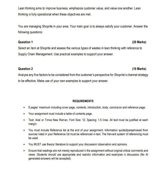  Lean thinking aims to improve business, emphasize customer value, and value