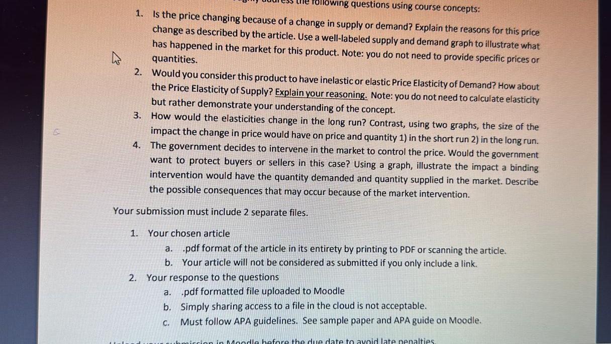 proper headings Econ 186: In the News Assignment \#1 Find an article