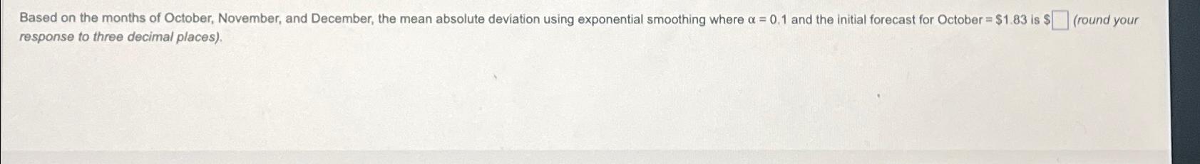  response to three decimal places). 