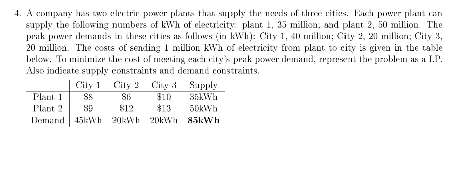 operations research want a full steps prefers hand write or type don't