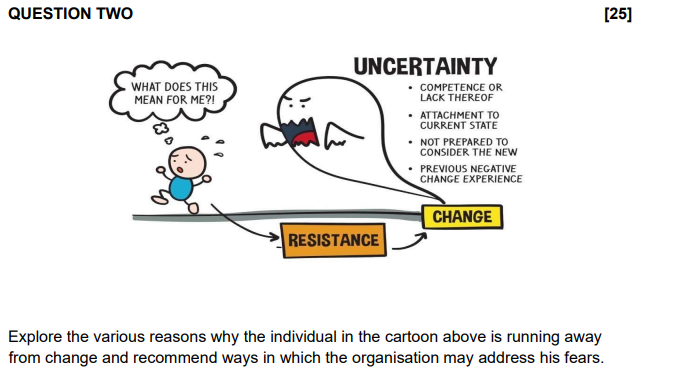  3 PAGES ANSWER QUESTION TWO Explore the various reasons why the