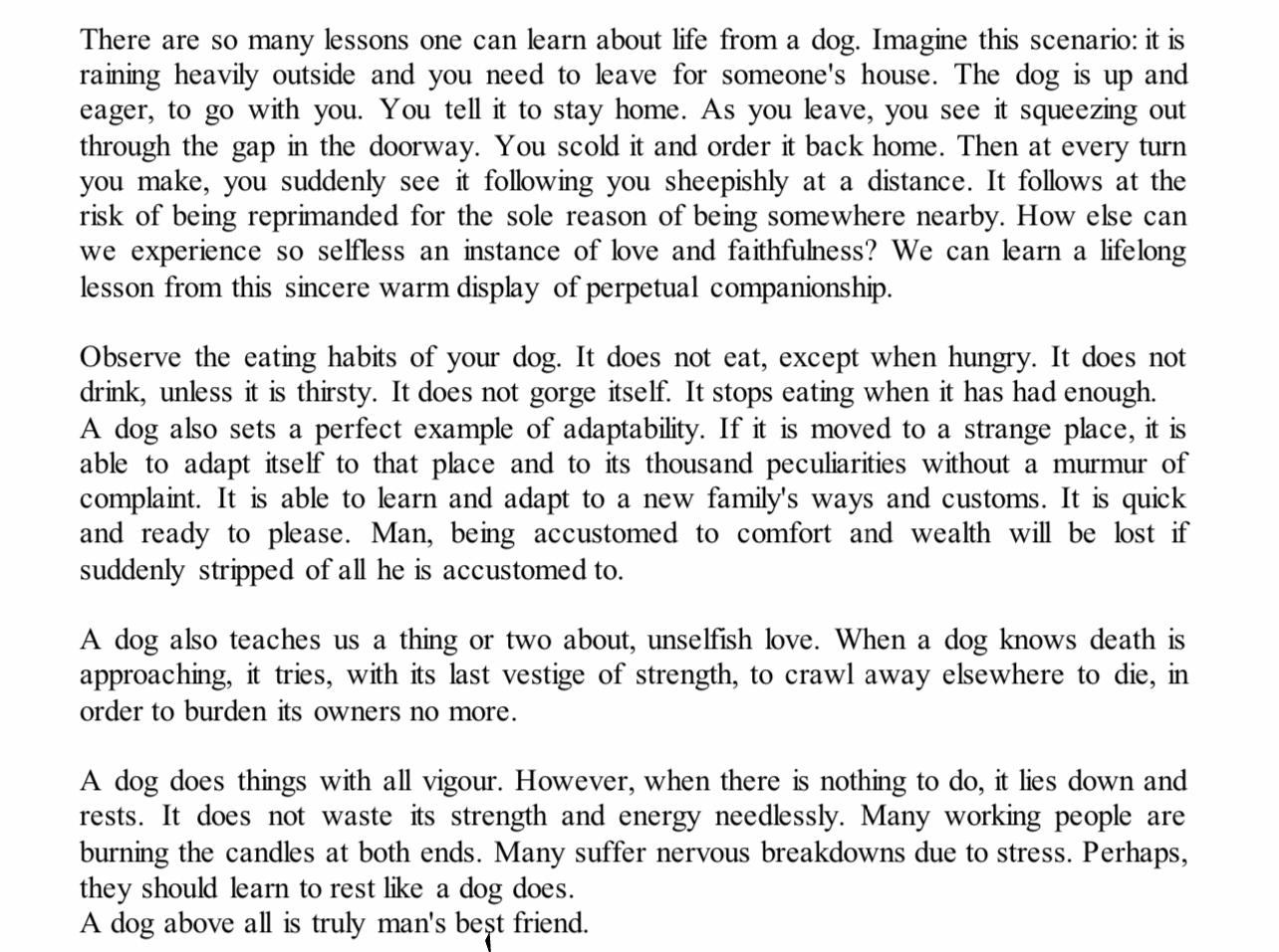  There are so many lessons one can learn about life from