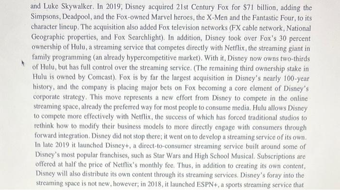 annual revenues. As a diversified media company, Disney is active in a