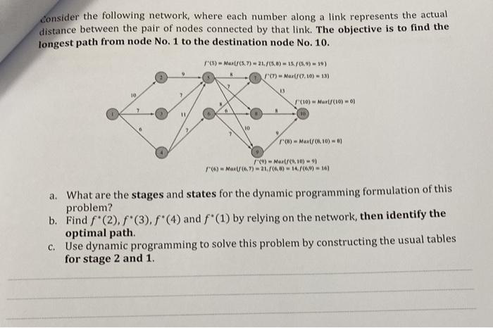 juse one or two i will rate top Consider the following network,