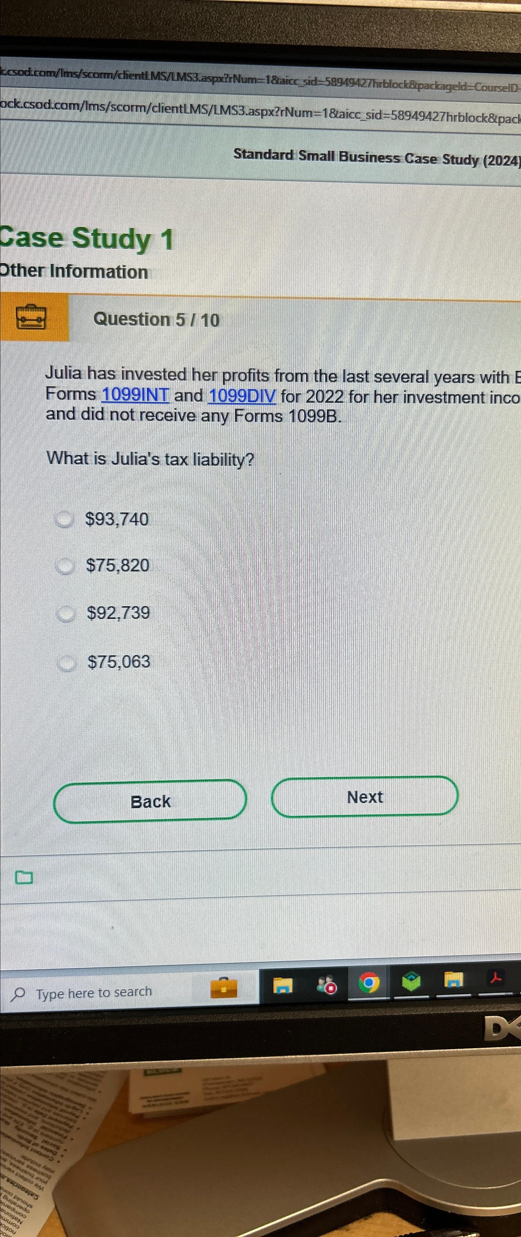  ock.csod.com/lms/scorm/clientlMS/LMS3.aspx?rNum=18aicc_sid=58949427hrblock&lpac Standard Small Business Case Study (2024 Case Study 1 ther