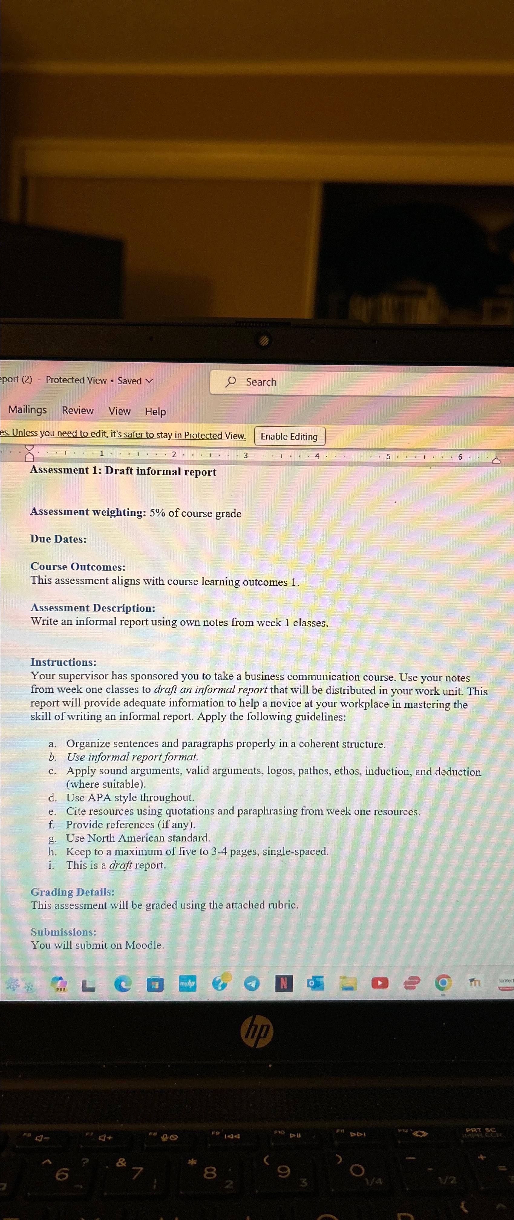  port (2)- Protected View * Saved Search Mailings Review View Help
