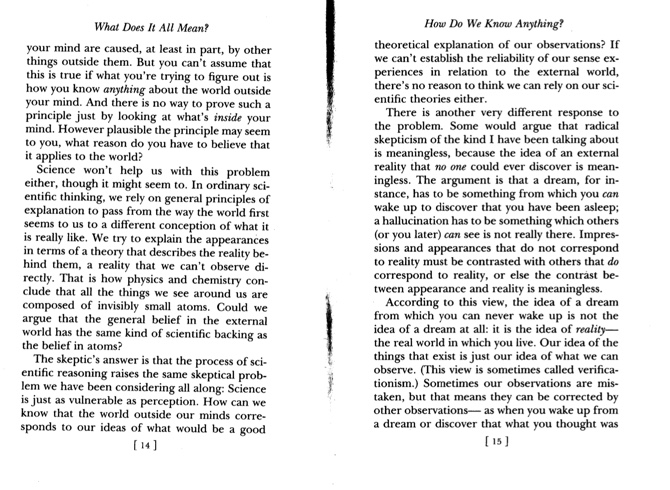 Please answer those question from the above articles, Why does science not