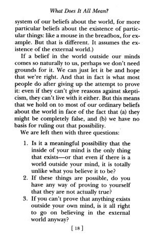 solve the problem of being able to say that we know there