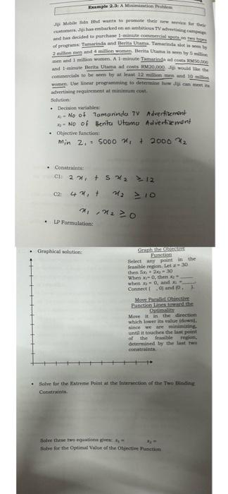 THIS IS SUBJECT FOR LINEAR PROGRAMMINGPLEASE SETTLE THE GRAPHICAL SOLUTION AND SOLVE