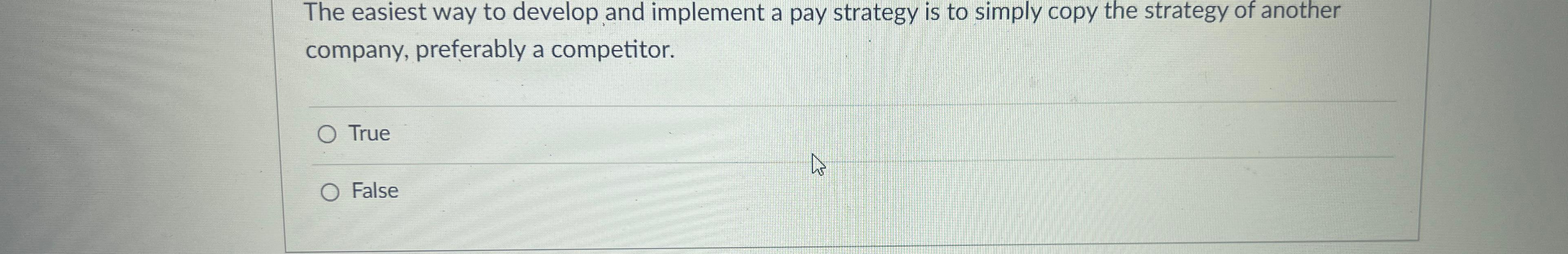  The easiest way to develop and implement a pay strategy is