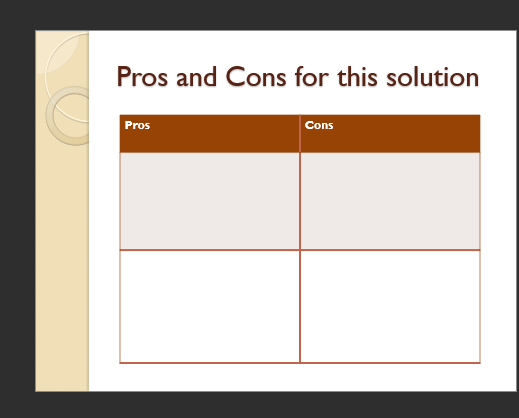 ideas, create some of your own ideas and determine the one BEST