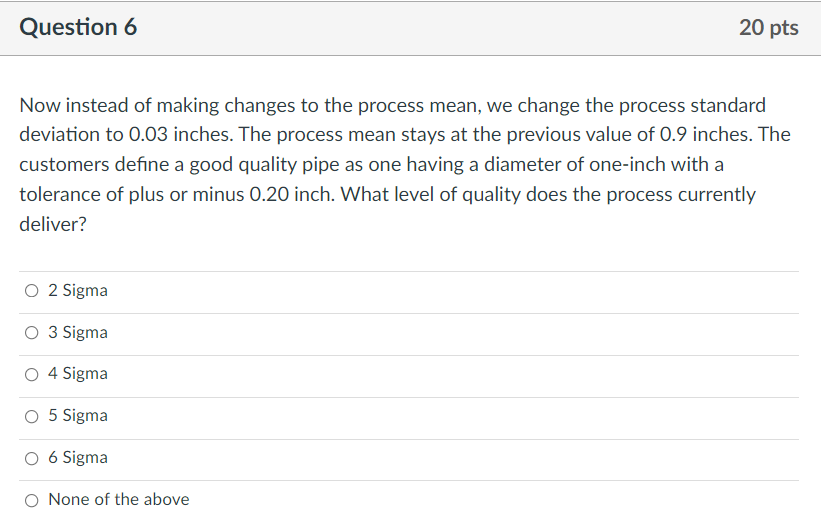  Now instead of making changes to the process mean, we change