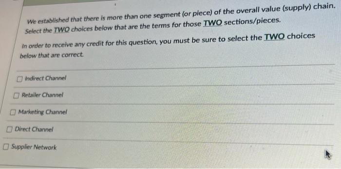  We established that there is more than one segment (or piece)