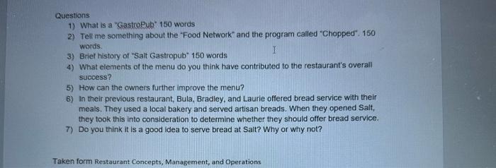 simply a pub that serves better-than-average fare, which originated in England in