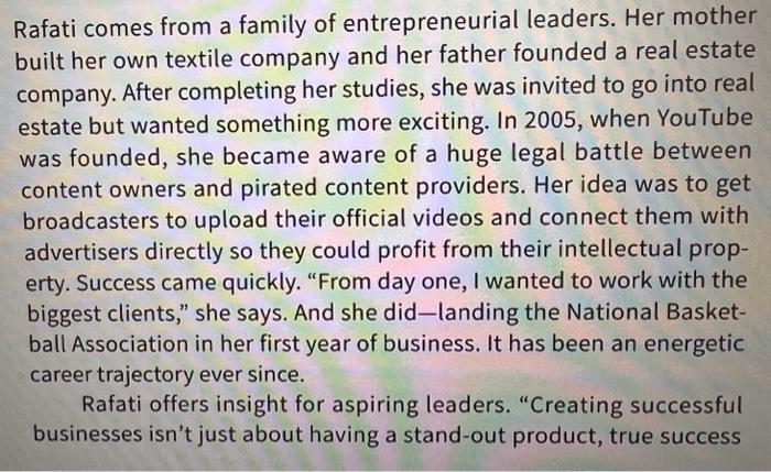 14.4 placing Shabrzad Rafation one of quadrants of the Classic Leadership Styles
