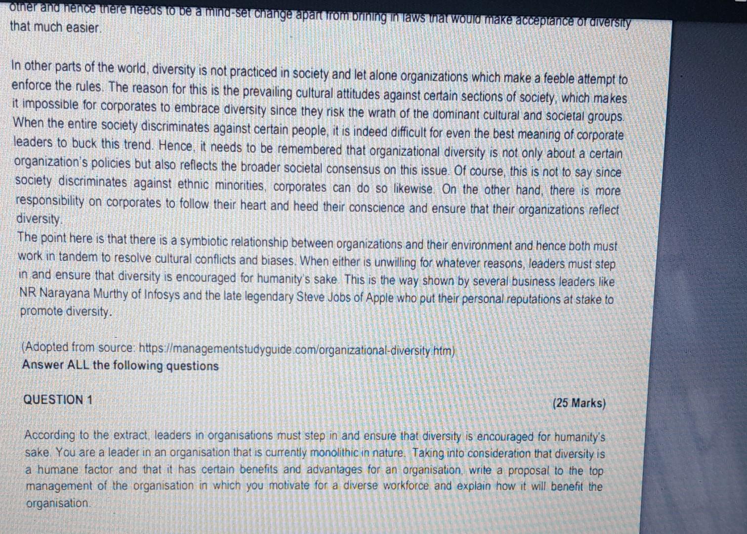 often hear the term "diversity" bandied about in our everyday usage. Usually,