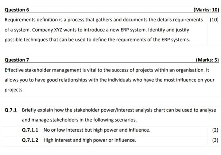  Requirements definition is a process that gathers and documents the details