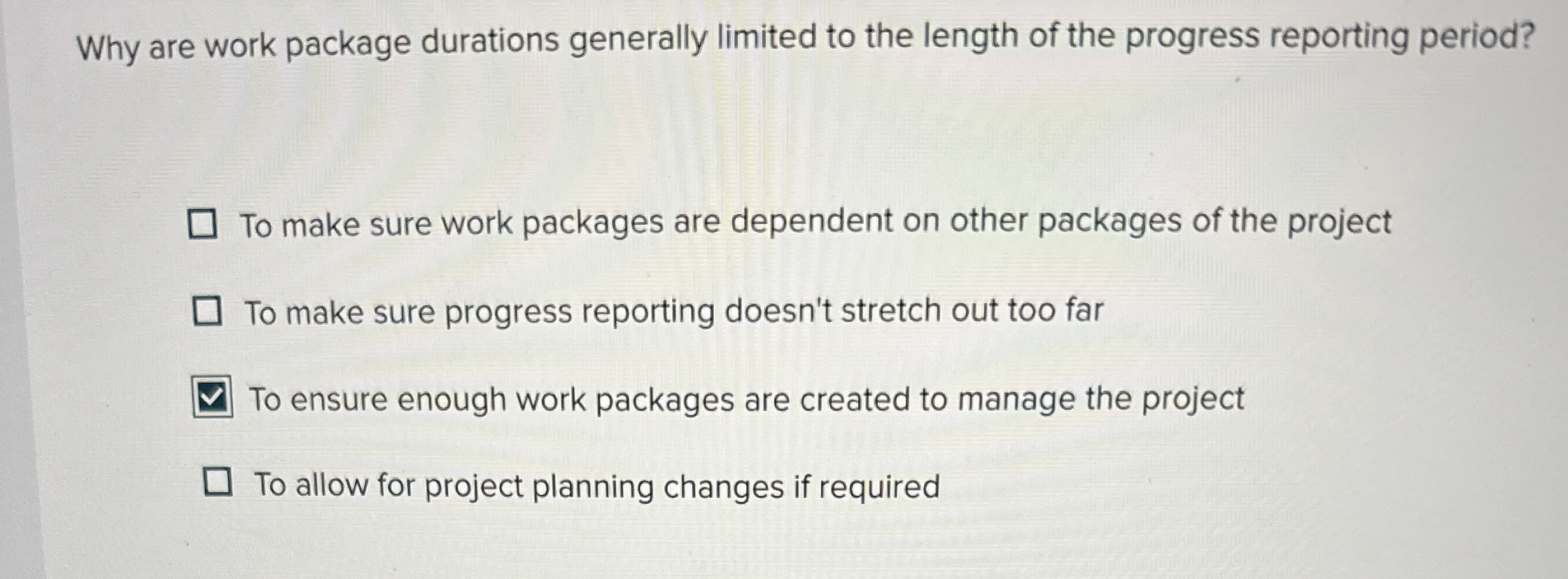  A project priority matrix is used to visually identify which criterion