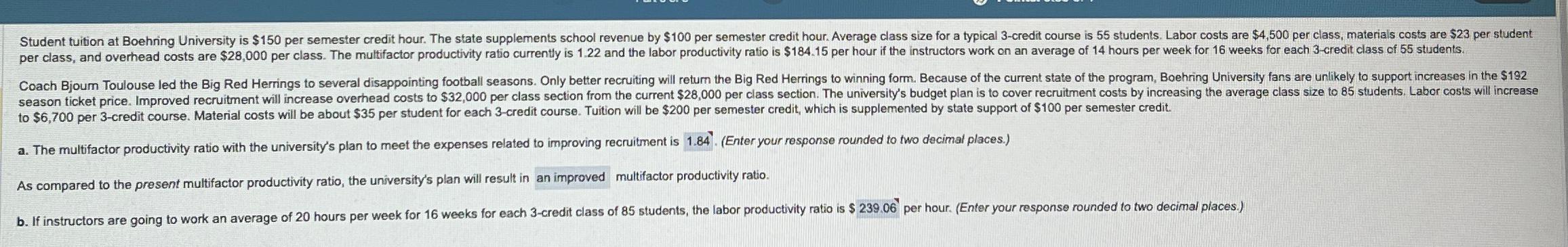  to $6,700 per 3-credit course. Material costs will be about $35