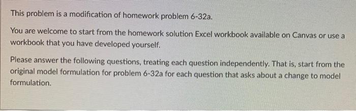  As a modification to the original formulation of problem 32a, assume