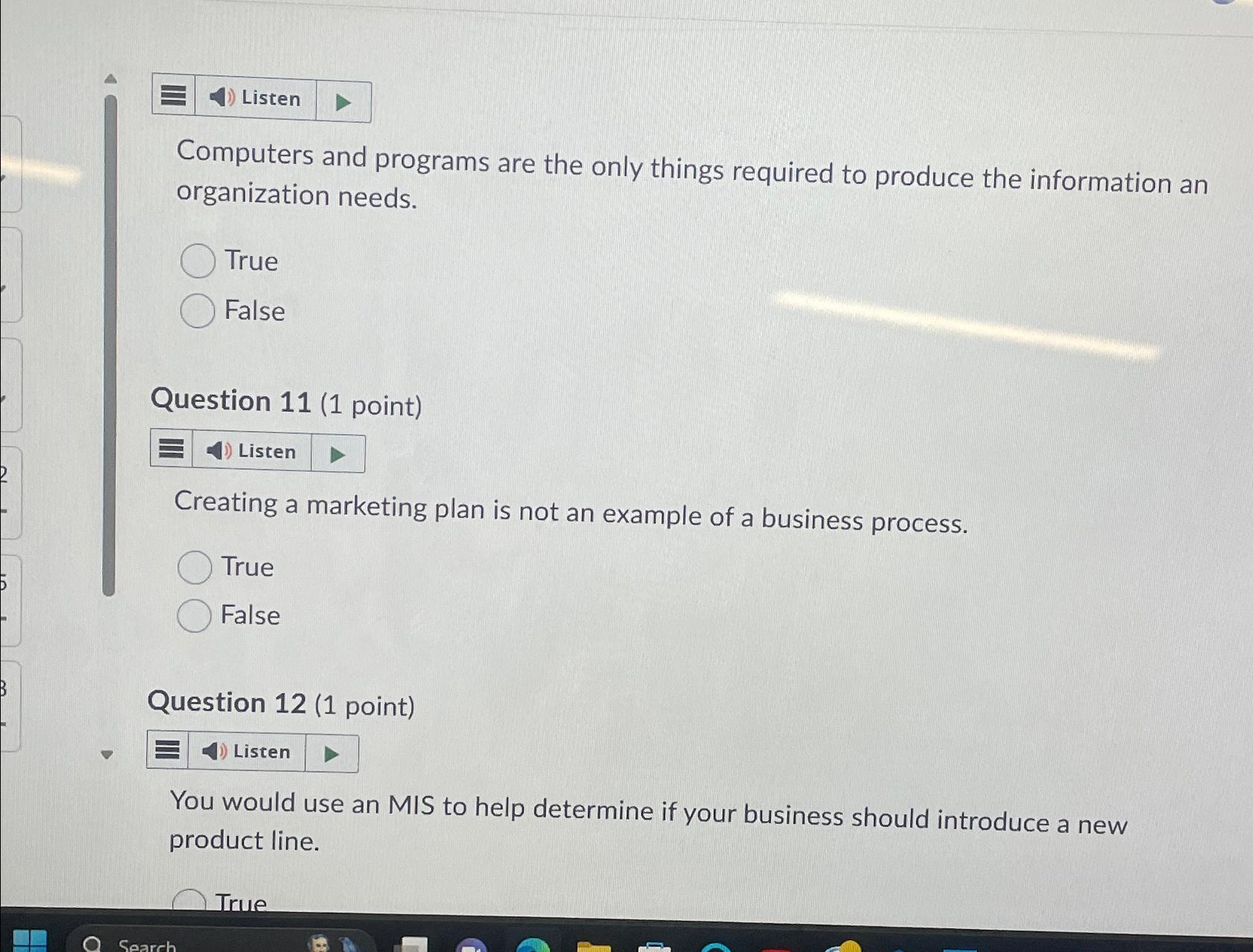  Listen Computers and programs are the only things required to produce